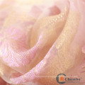 Beauty Salon Apron Beautiful Rose Swirl Printed Organza Fur Fabric